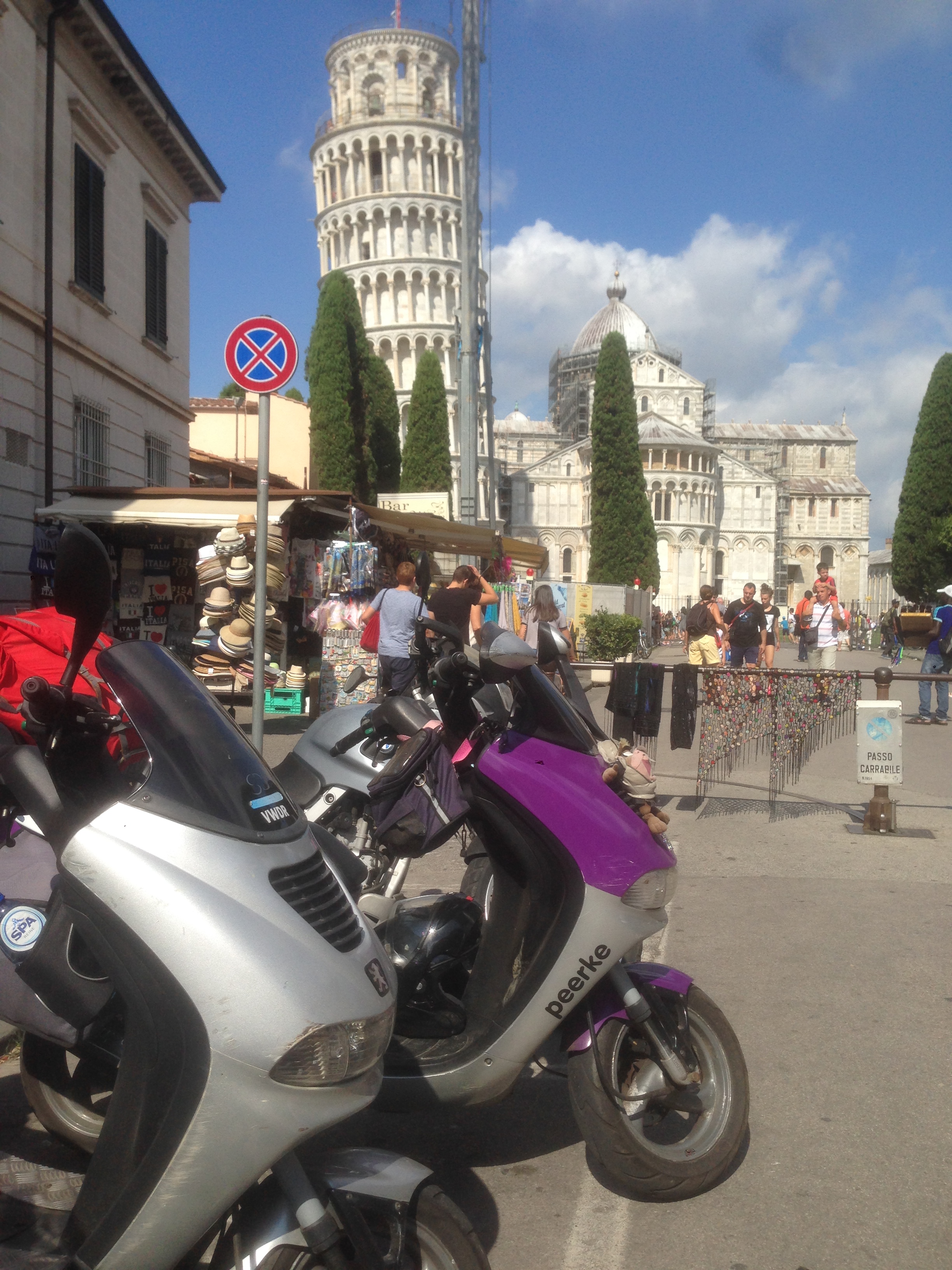 Scooter vakantie rit 2016 Toren van Pisa