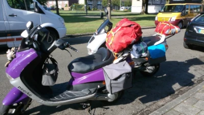 Mien en Peer scooter vakantie