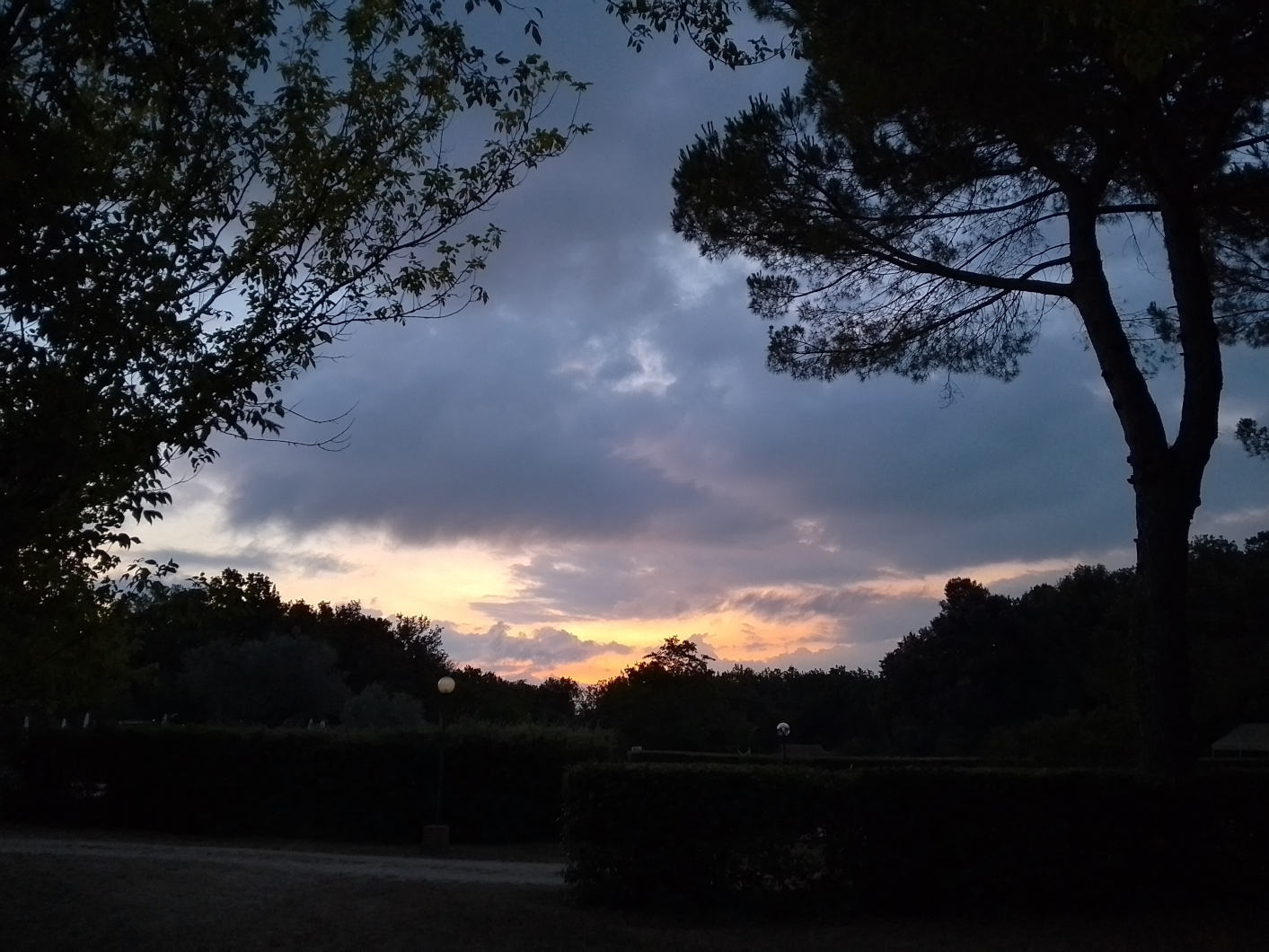 Zonsondergang in Italië